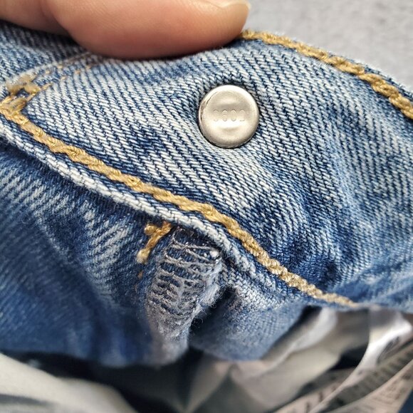 Levis Jeans Womens Size 24 Light Blue High Loose Taper Distressed Denim - Picture 14 of 15